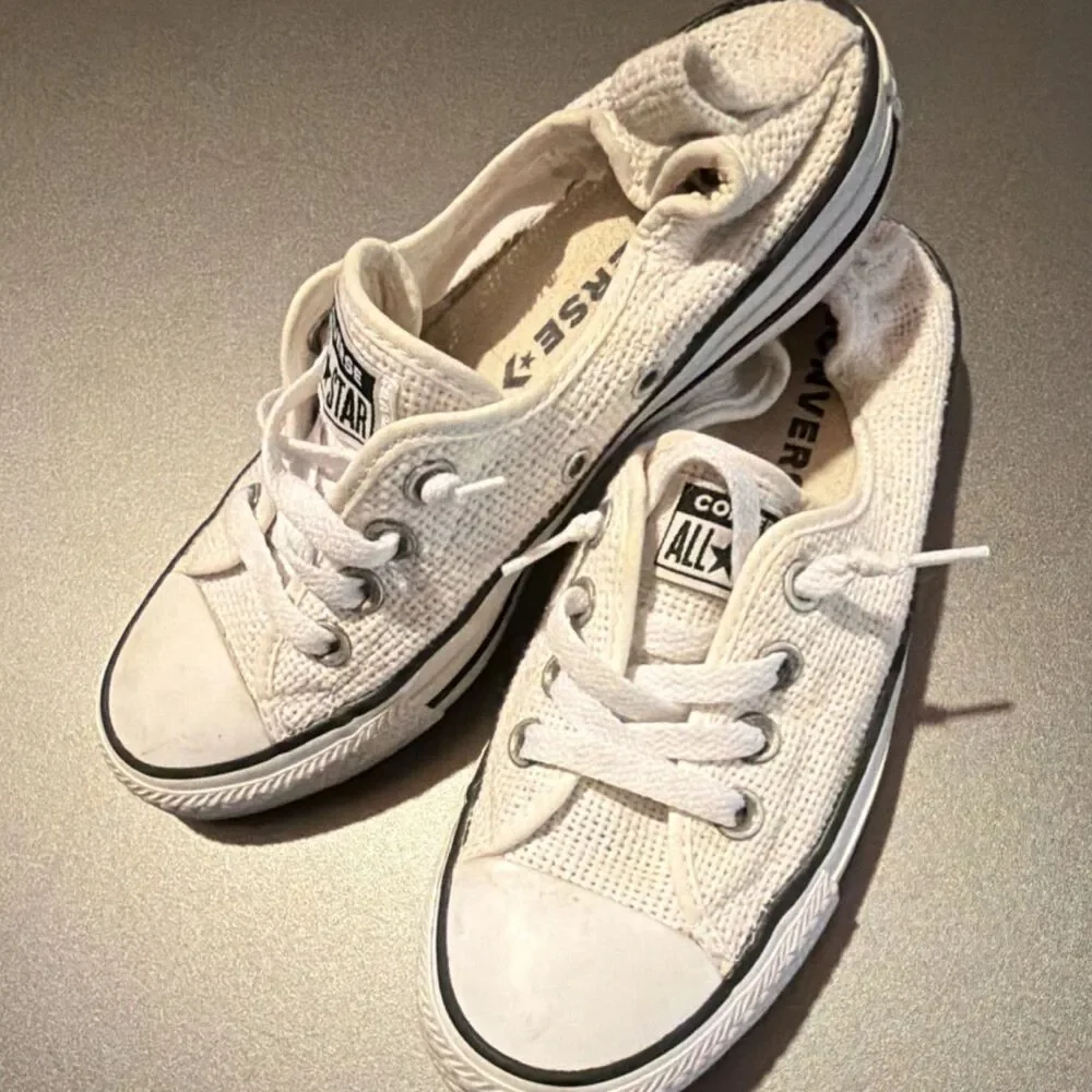 Converse All Star White Unisex Kids Sneaker US 6 Textile Low Top 547239C
